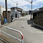 前面道路　西から